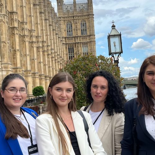 With members of the Education Unit for the Ukrainian Parliament